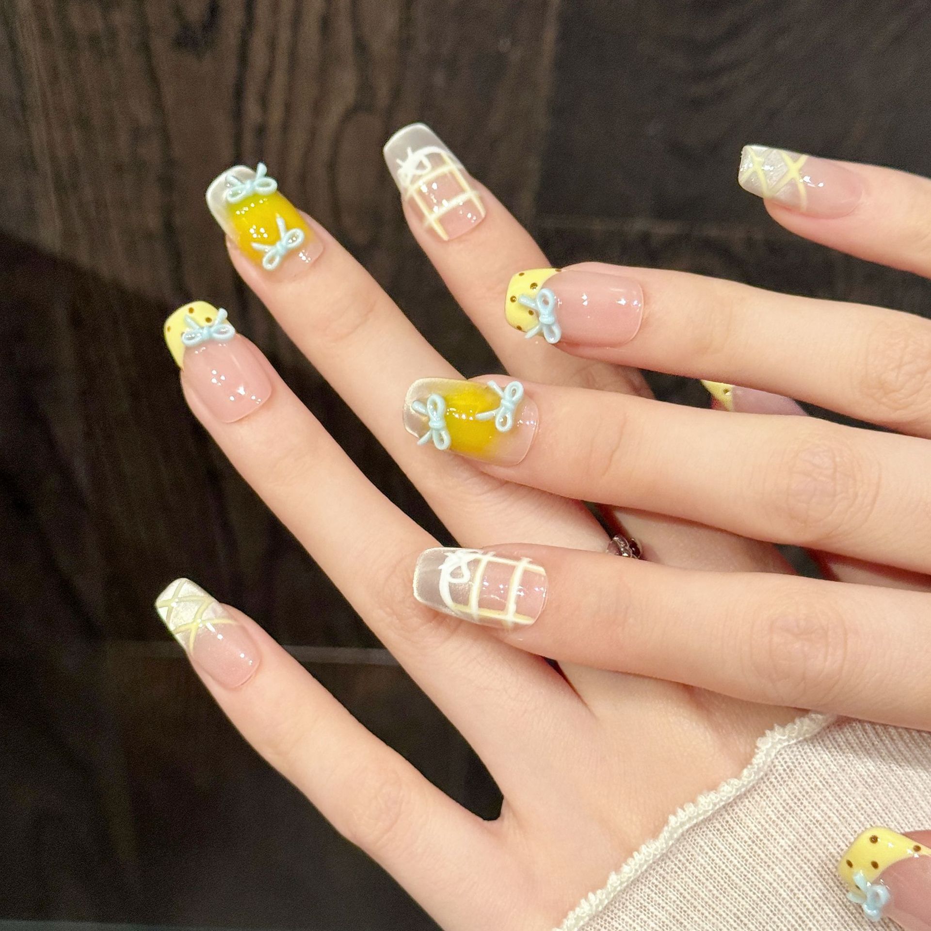 10個入り ハンドメイド かわいい グラデーション つけ爪  - 3D Printing Nails のレビューと価格