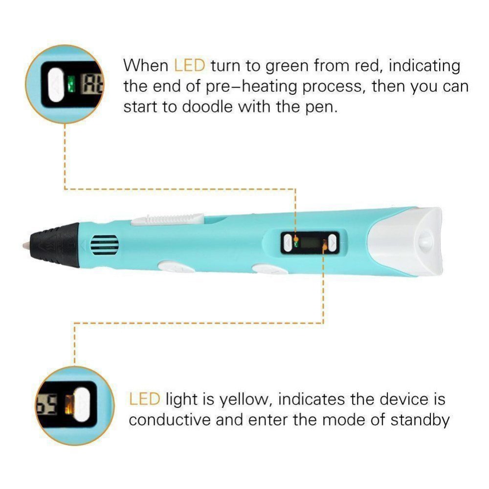 Dikale 3D ペン LED スクリーン DIY 3D  - 3D Printing Pen For Kids のレビューと価格