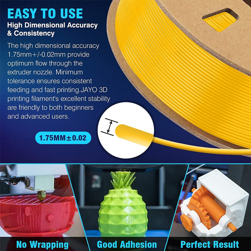 Jayo-3Dプリンター用のフィラメント,pura/petg - Pla Filament 1.75Mm のレビューと価格