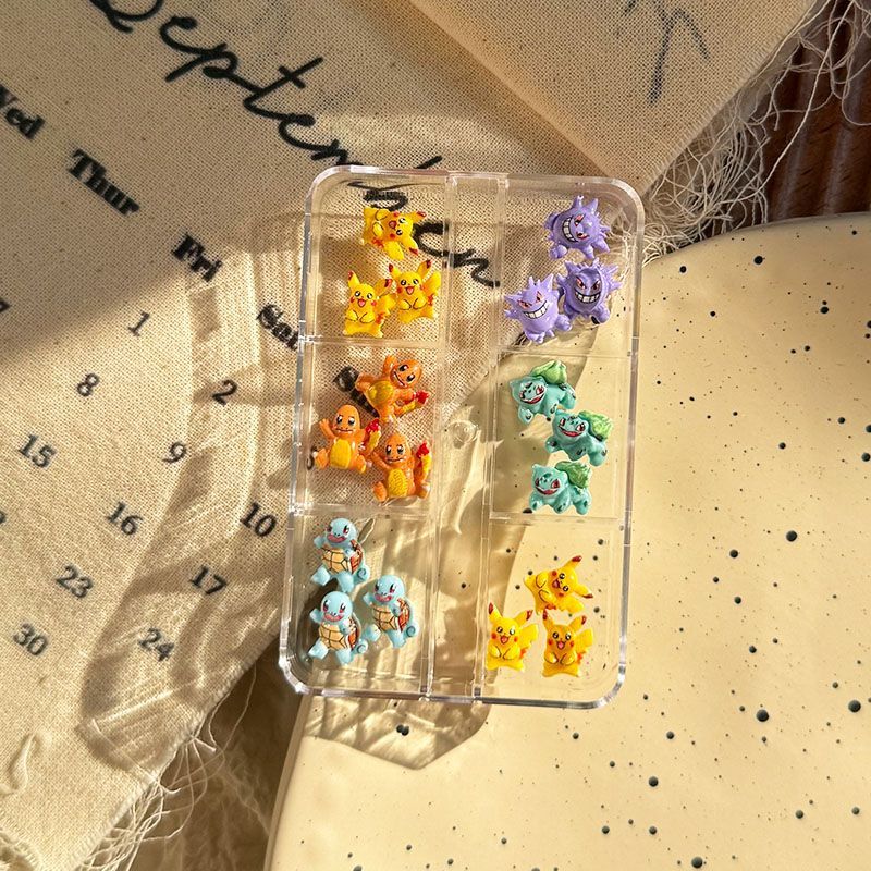 ポケモンネイルアートアクセサリー、かわいいミニ3Dゼニガメと - 3D Printing Nails のレビューと価格
