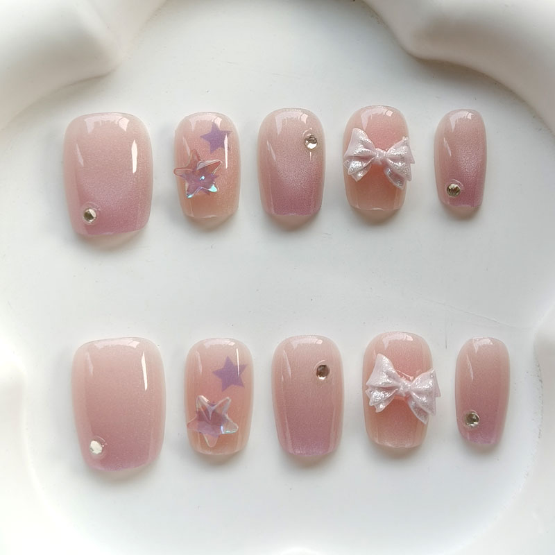 10個入り ティーンガールファッション キュートなピンクパー - 3D Printing Nails のレビューと価格