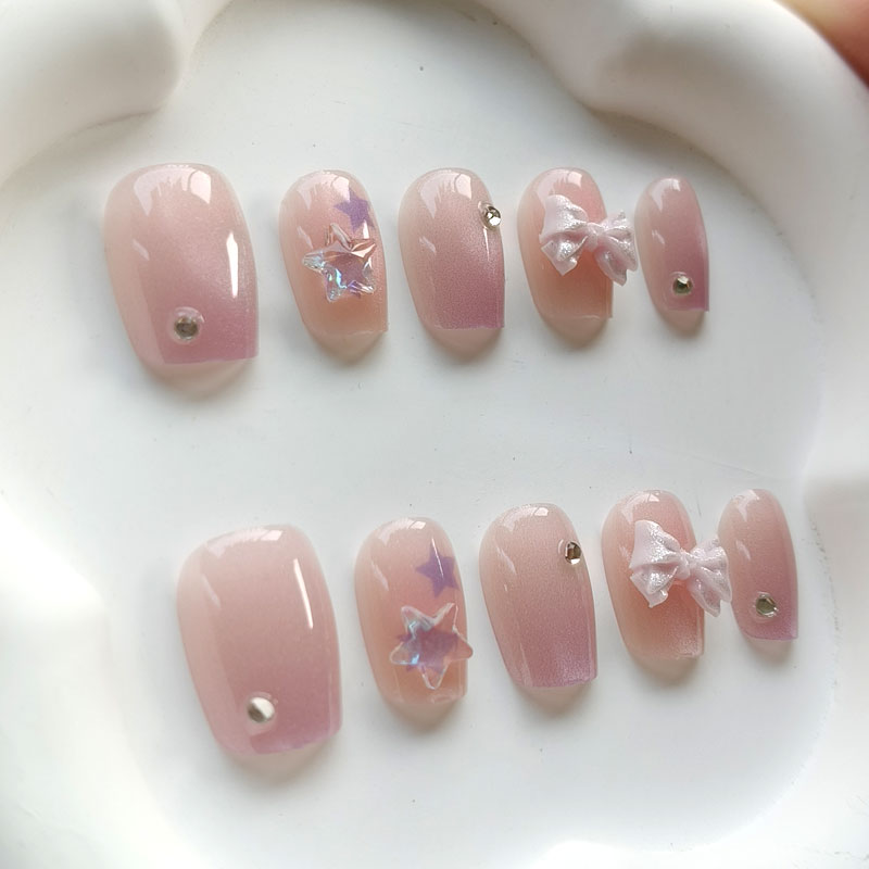 10個入り ティーンガールファッション キュートなピンクパー - 3D Printing Nails のレビューと価格