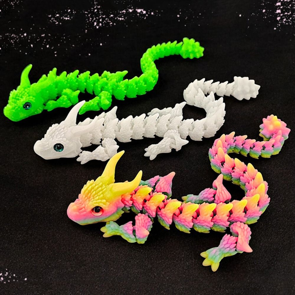 シミュレートされた目を持つ3Dプリントドラゴン一体成型中国龍 - 3D Printing Dragon のレビューと価格
