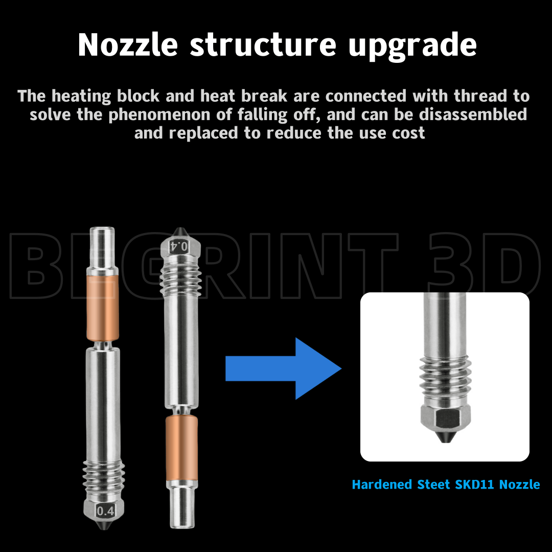 ホットエンドセラミック加熱ノズル、ワンピース硬化鋼ノズル、ア - Ender 3 Upgrade Kit のレビューと価格