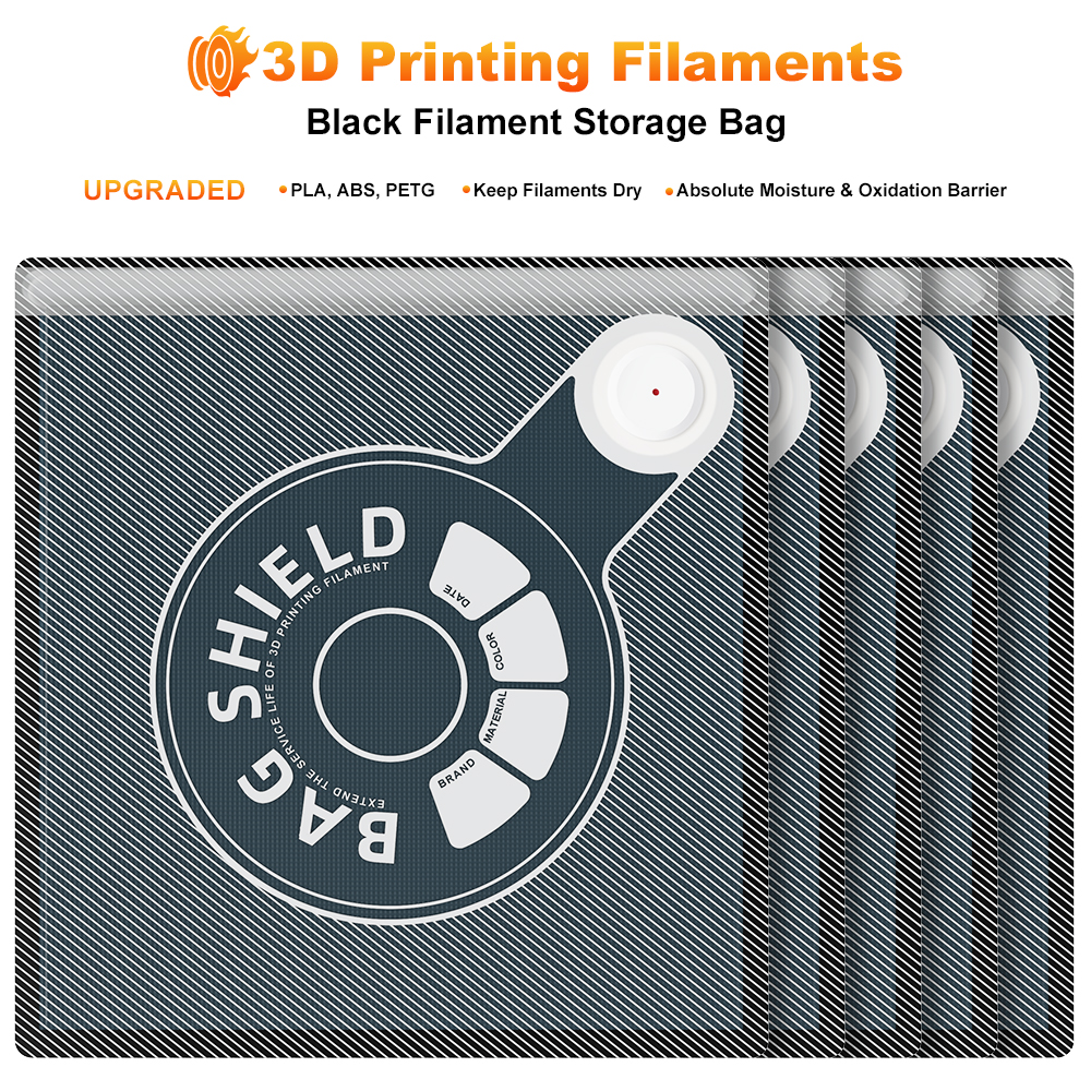 3Dプリンターフィラメント収納バッグアップグレード用ブラック - Petg Filament のレビューと価格