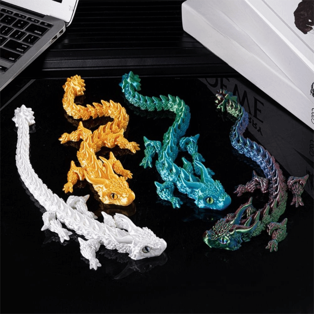 シミュレートされた目を持つ3Dプリントドラゴン、中国龍、レー - 3D Printing Dragon のレビューと価格