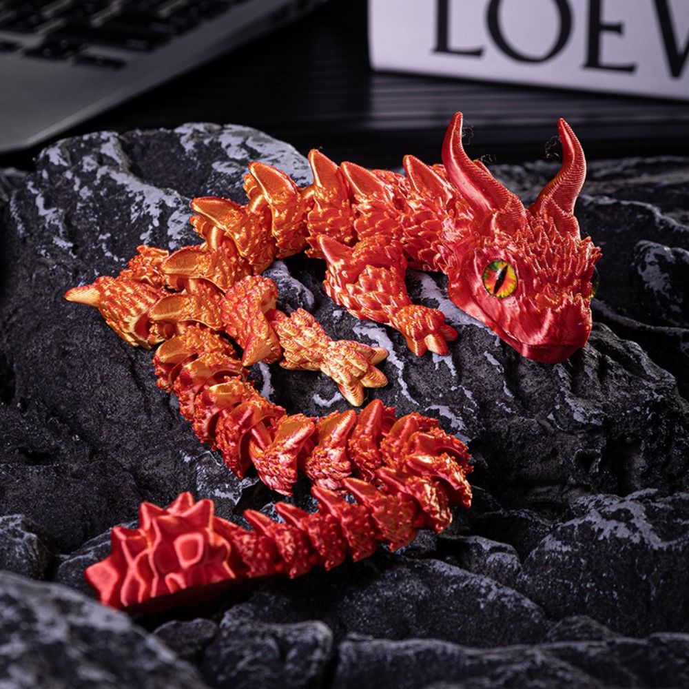 シミュレートされた目を持つ3Dプリントドラゴン、中国龍、レー - 3D Printing Dragon のレビューと価格