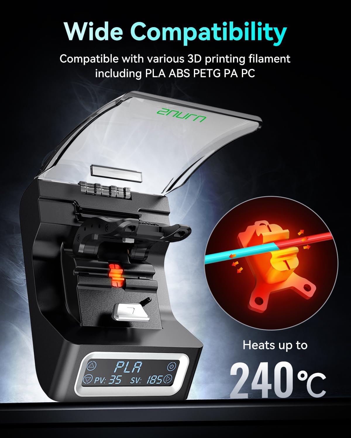 SUNLU FC01 フィラメントコネクター 急速加熱 3D - Petg Filament のレビューと価格