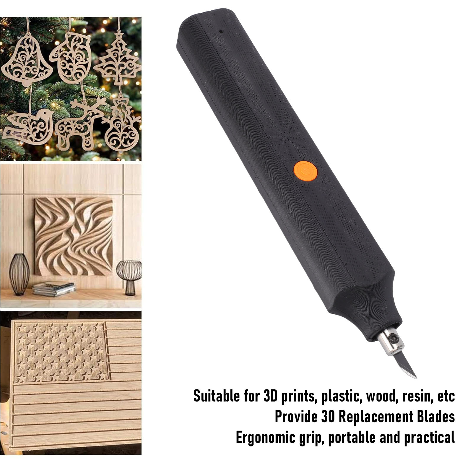 40kHz超音波カッター、交換用ブレード30枚付き、3Dプリ - 3D Printing Resin のレビューと価格