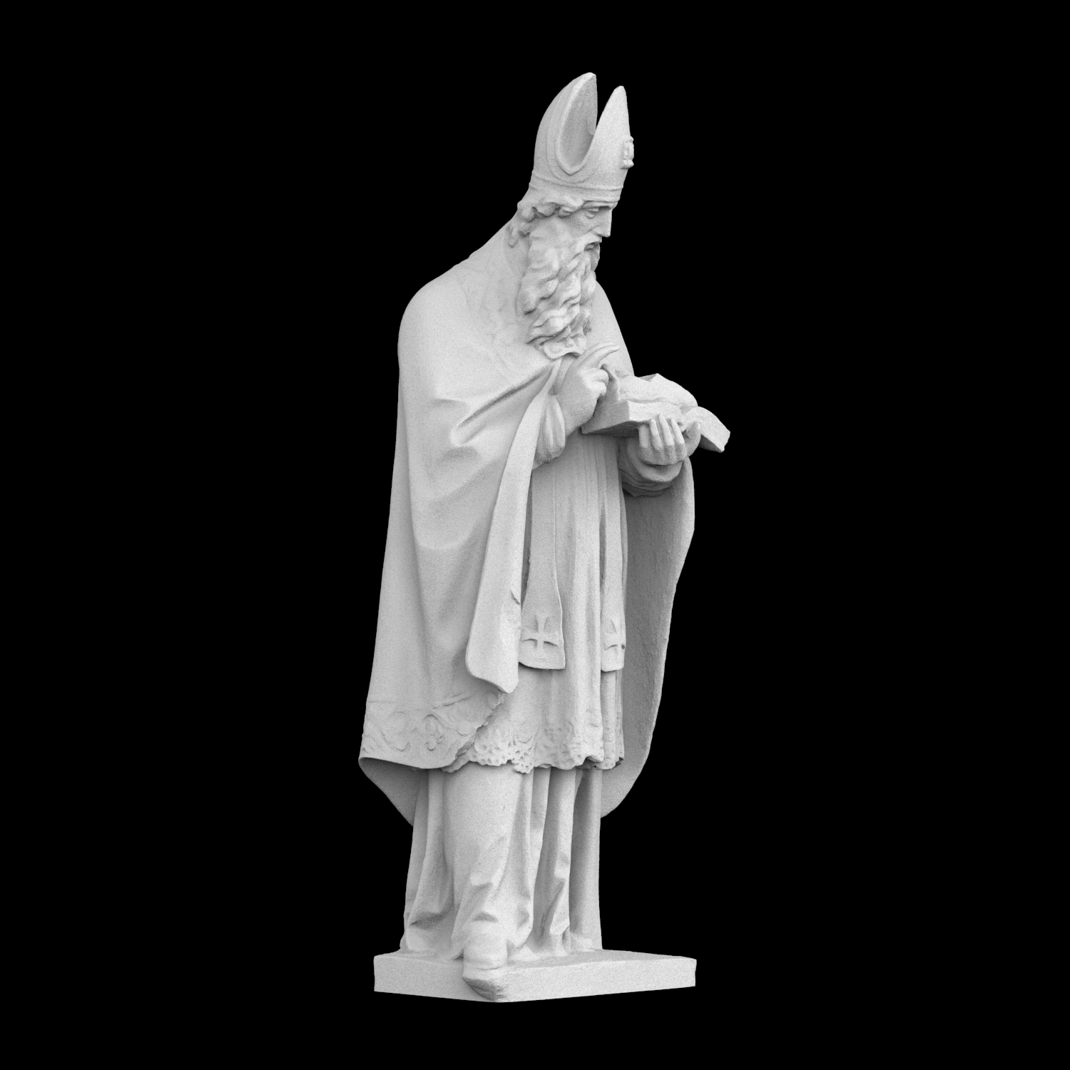 「聖ウルリッヒ像」彫刻、3Dプリント樹脂素材、手描き、石膏の - 3D Printing Resin のレビューと価格