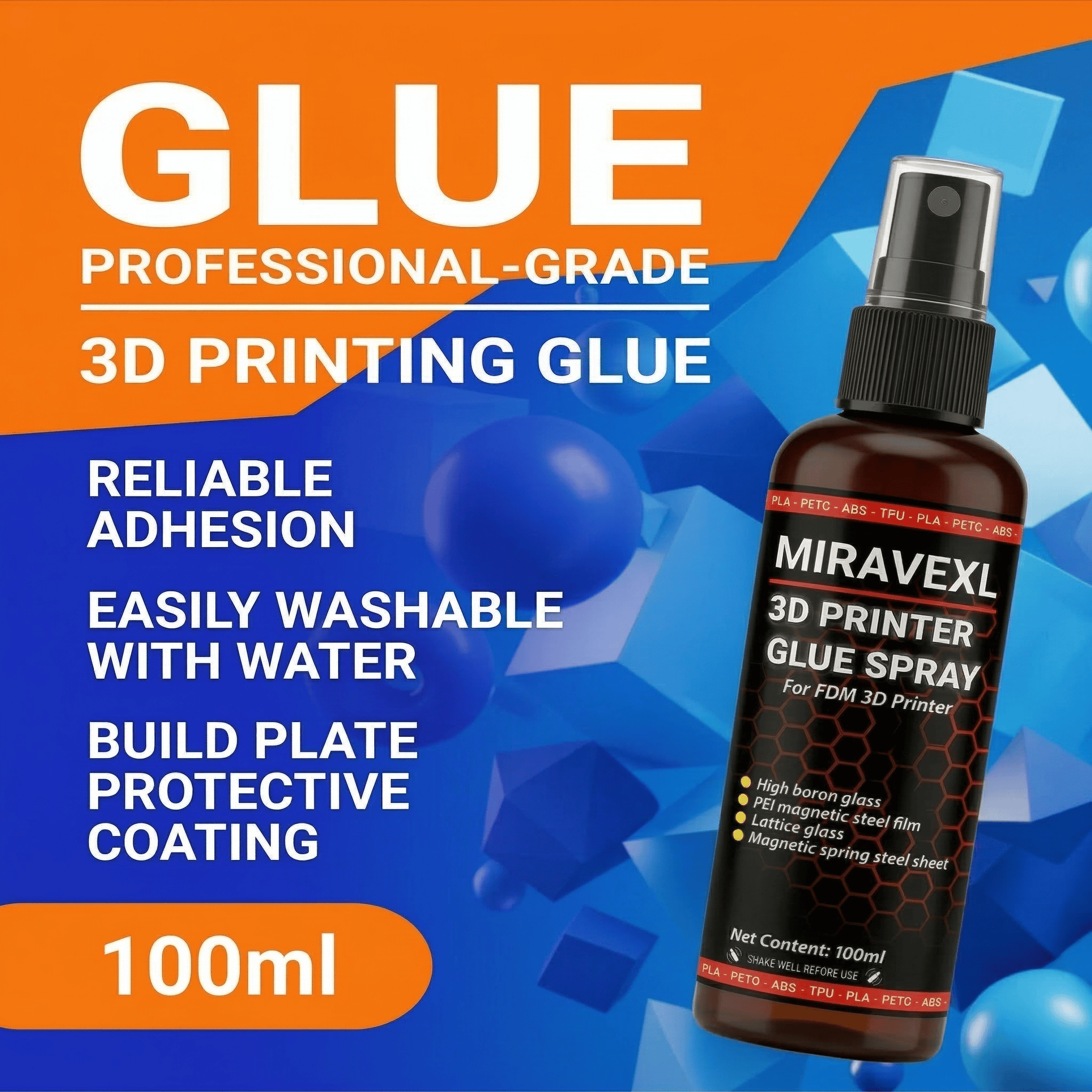 3D プリンターベッド接着剤スプレー強力な接着剤反り防止リフ - Petg Filament のレビューと価格