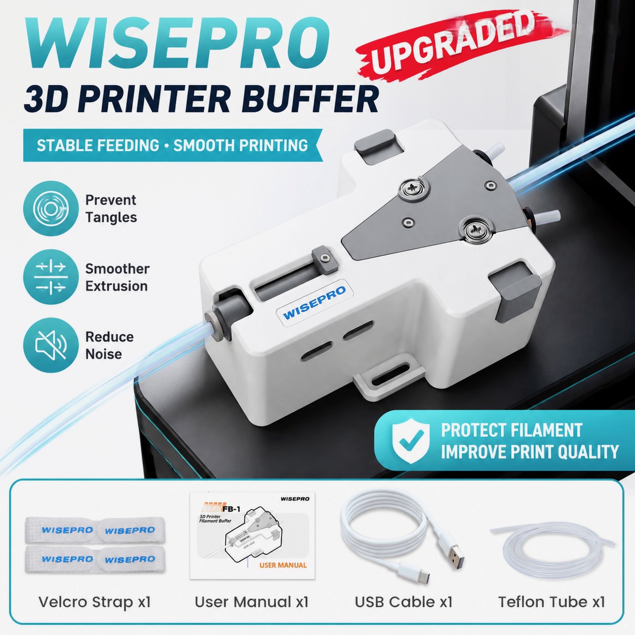 WISEPRO 3Dプリンターフィラメント タンジェントPL - Pla Filament 1.75Mm のレビューと価格