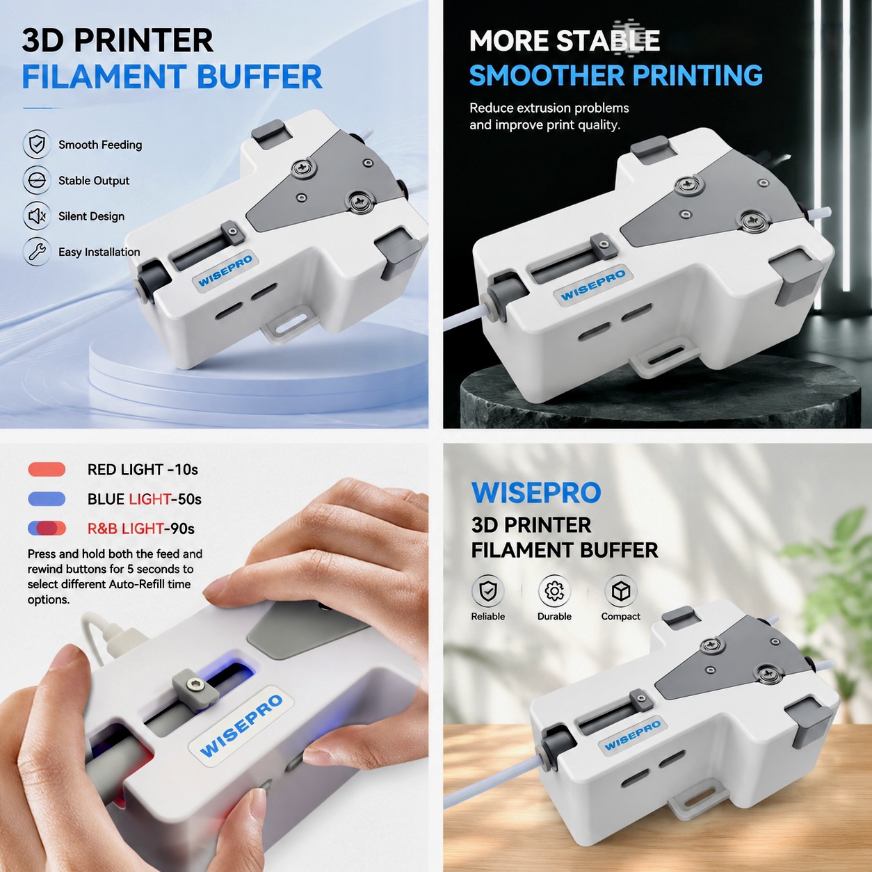 WISEPRO 3Dプリンターフィラメント タンジェントPL - Pla Filament 1.75Mm のレビューと価格