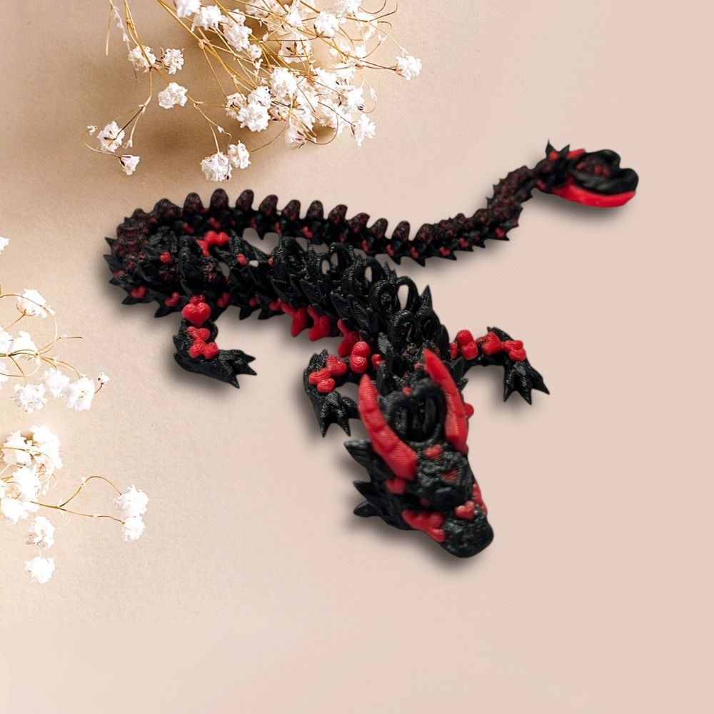 シミュレートされた目を持つ3Dプリントドラゴン一体成型レーザ - 3D Printing Dragon のレビューと価格