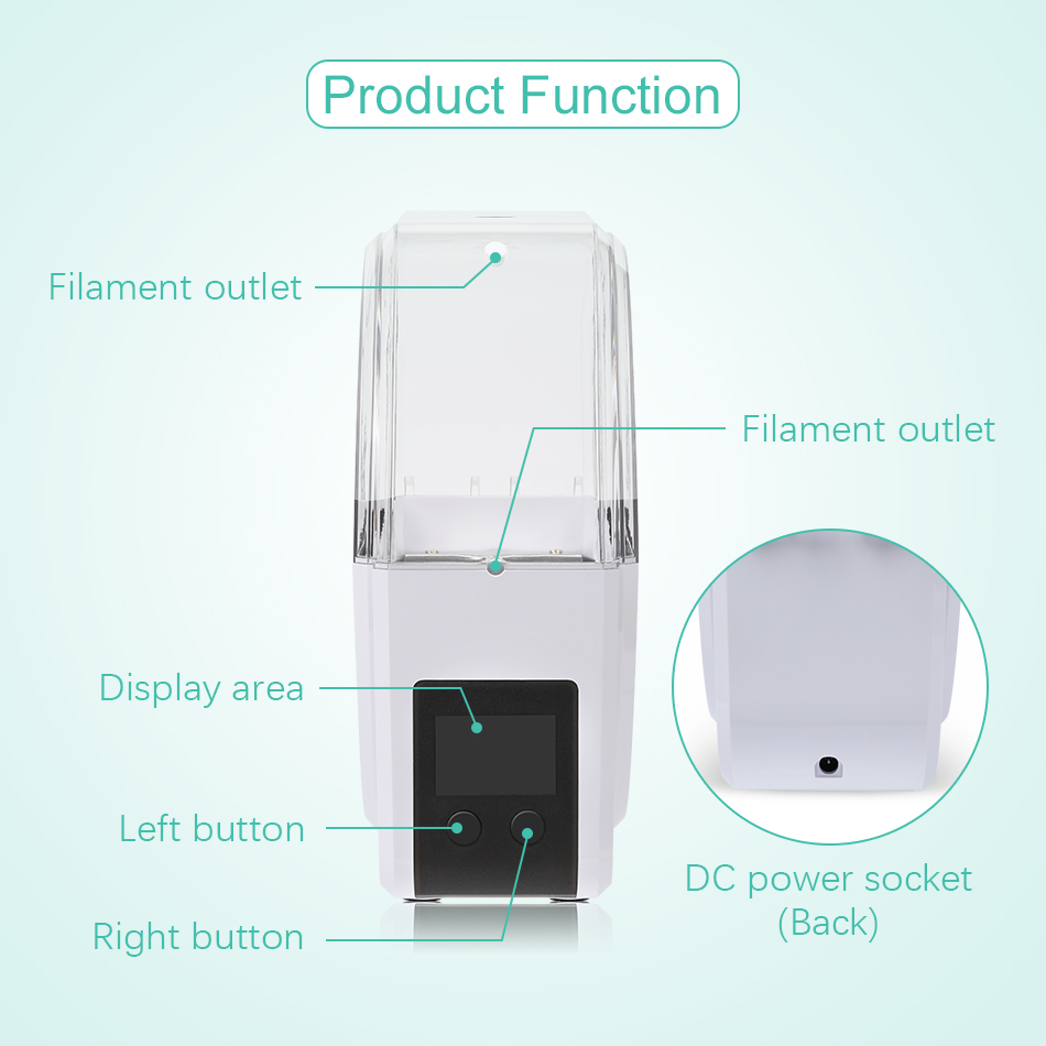 Sunlu-3Dプリンター用フィラメントドライヤーボックス, - 3D Printing Output のレビューと価格