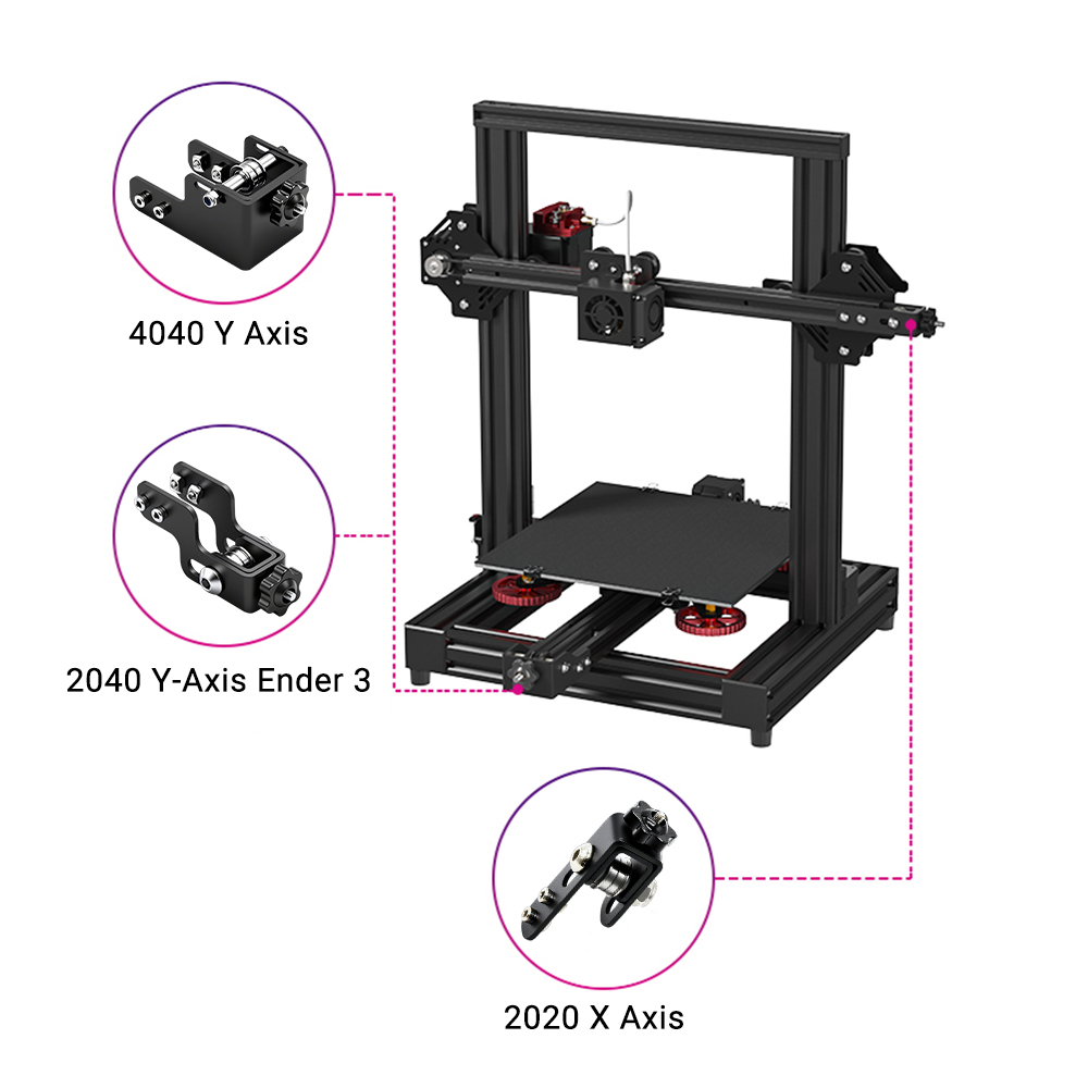 3Dプリンター部品 ベルトテンショナー Ender3 CR1 - 3D Printing X Axis のレビューと価格