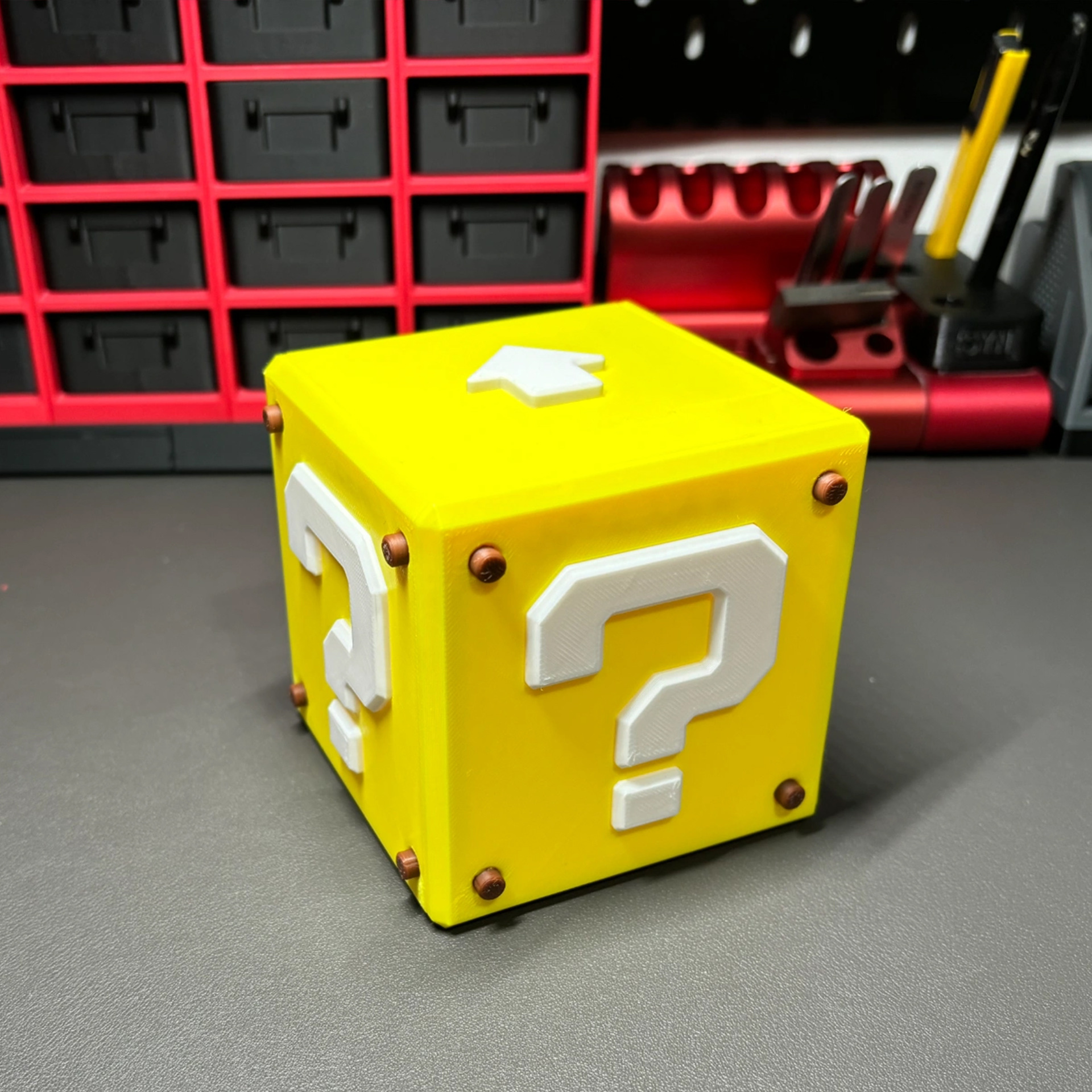 3D プリントペンホルダークリエイティブ疑問符スクエア文具収 - 3D Printing Questions のレビューと価格