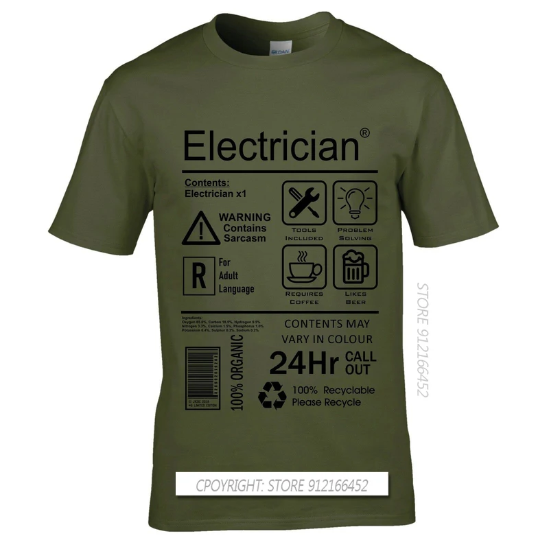 面白い電気技師パッケージケア指示メンズ Tシャツトップ電気エ - 3D Printing Engineer のレビューと価格