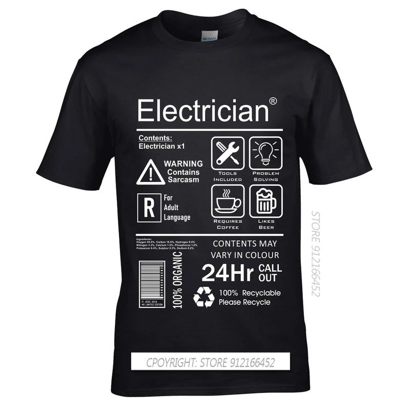 面白い電気技師パッケージケア指示メンズ Tシャツトップ電気エ - 3D Printing Engineer のレビューと価格