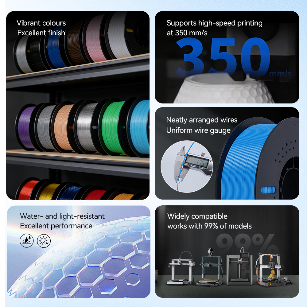 KINGROON 22LBS PETG または PLA フィ - Pla Filament 1.75Mm のレビューと価格