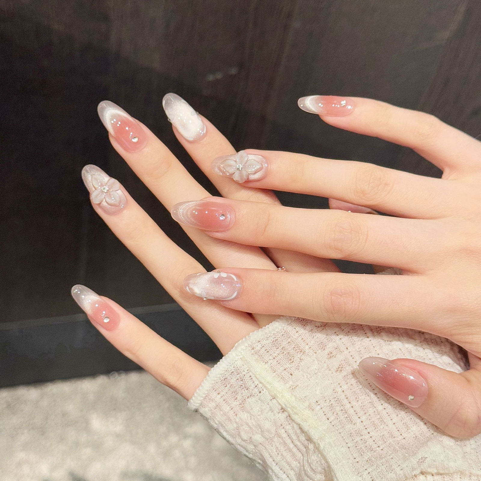 10枚入り ハンドメイド つけ爪 アイス透明 フレンチスタイ - 3D Printing Nails のレビューと価格